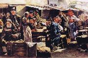 Vladimir Makovsky Dinner oil painting artist